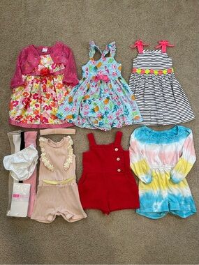 Girls Dress & Romper Bundle Size 18-24 Months